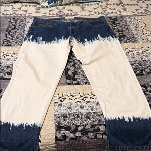 Isabel Marant Etoile Dip-Dye Two-Tone Denim Jeans